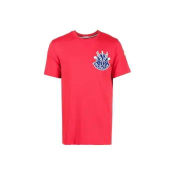 Moncler T-Shirts Men Red