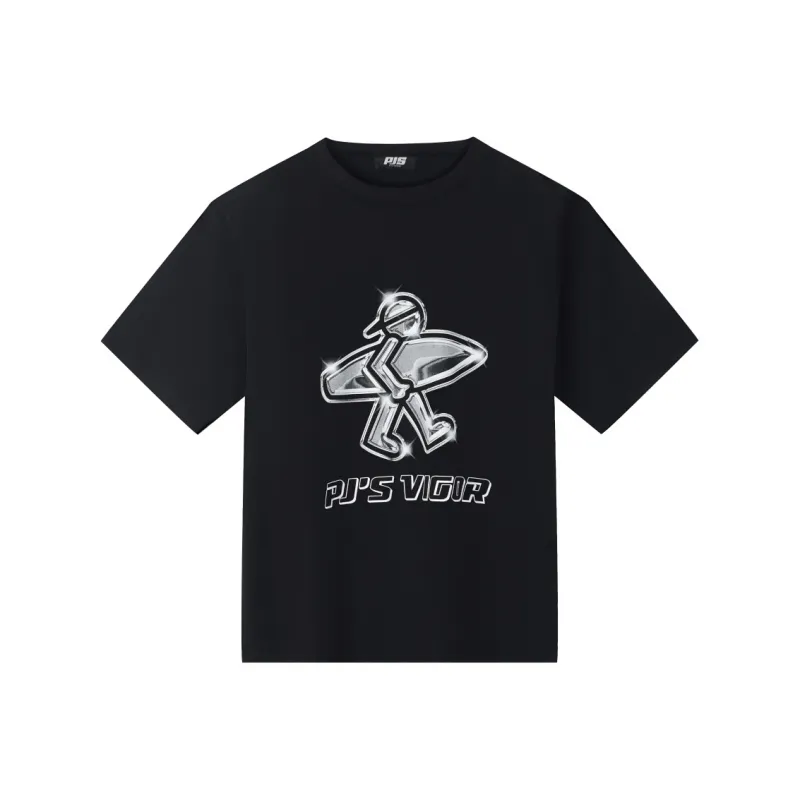 PJ's Vigor T Shirts Unisex Black-0