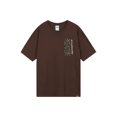 Nike T Shirts Men Earth Umber