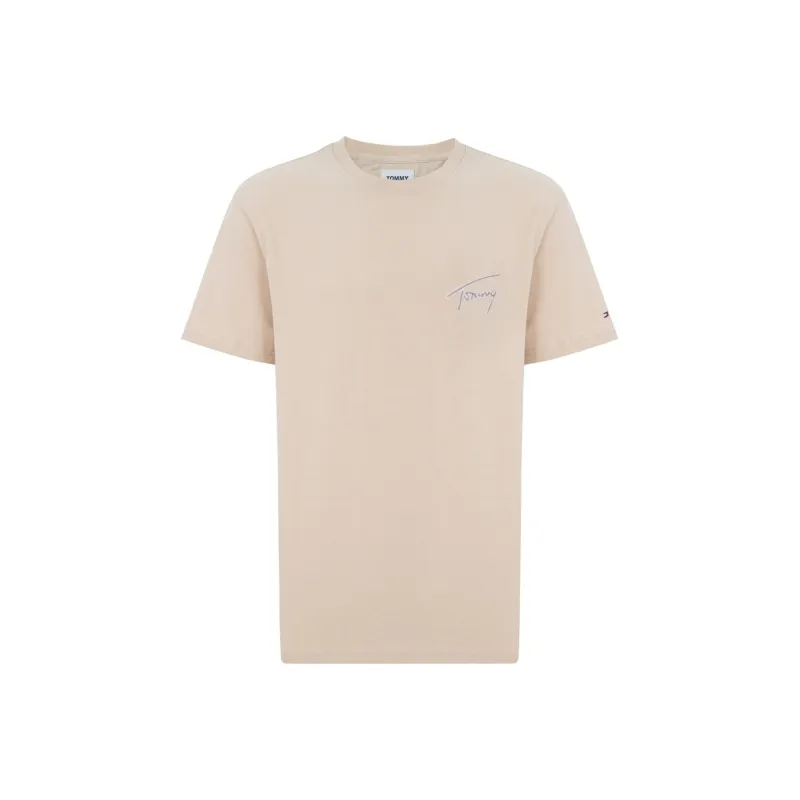 Tommy Hilfiger T Shirt Unisex Light Khaki-0