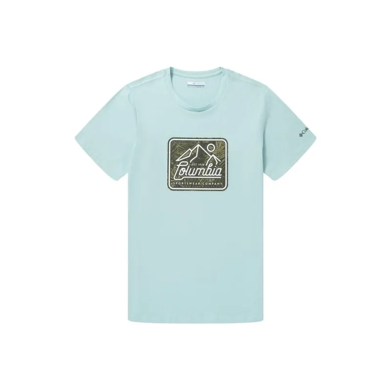 Columbia T Shirt Men's Turquoise-0