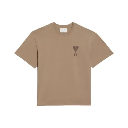 Ami Paris Tonal Ami De Coeur T-shirt Vanilla/Vanilla
