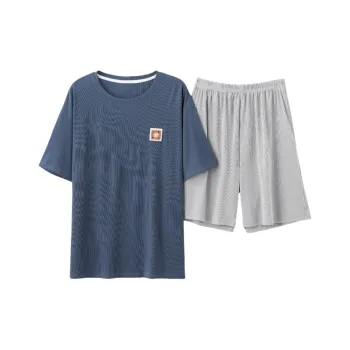 Urban Beauty Pajama Set Men's Navy Blue