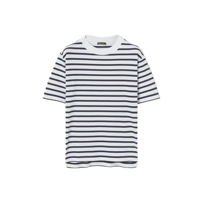 Loro Piana Striped Cotton T shirt-0