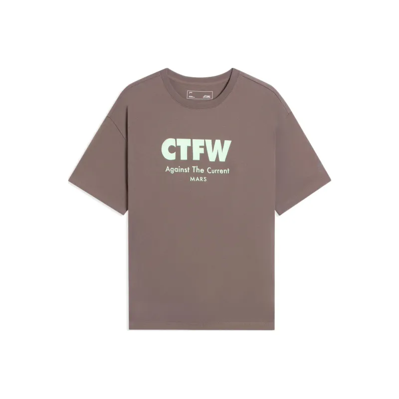 LINING CF Tracing T Shirts Unisex Rattan Umber-0
