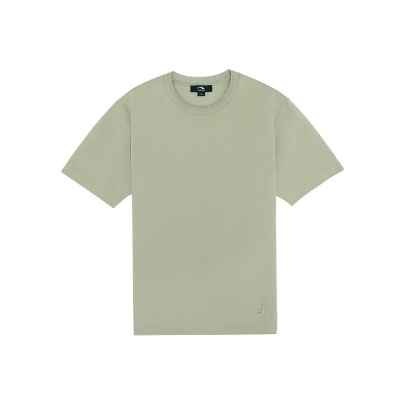 LI NING 1990 Commuter Series T Shirts Men Elm Branch Green-0