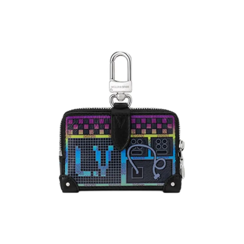 LOUIS VUITTON Leather Coin Purse Men's Multicolor-2