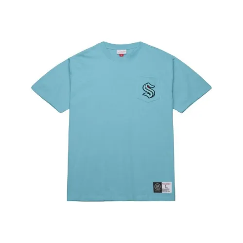 Mitchell Ness T Shirts Men Blue