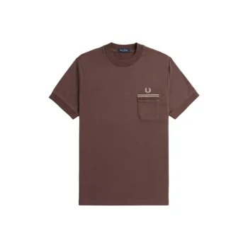 FRED PERRY Loopback Jersey Pocket T-Shirt T-Shirt Men's Red