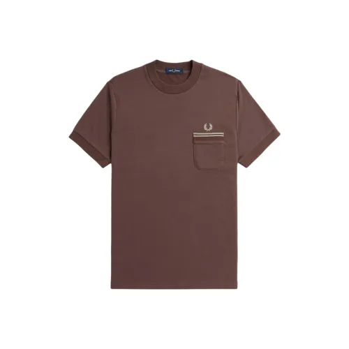 FRED PERRY Loopback Jersey Pocket T-Shirt T-Shirt Men's Red