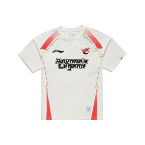 LiNing x LEAGUE OF LEGENDS T Shirt 2024 Season AL Team Unisex Ivory