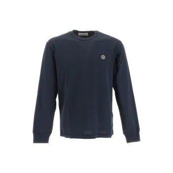 STONE ISLAND Logo Patch Long Sleeved T Shirt