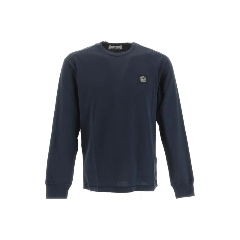STONE ISLAND Logo Patch Long Sleeved T Shirt-0