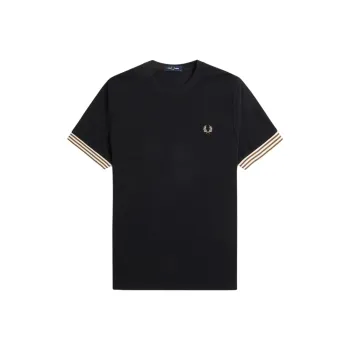 FRED PERRY Logo embroidered Cotton T shirt