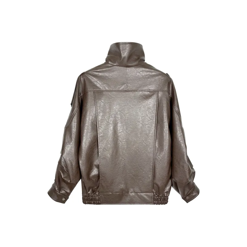 BEAR UNION Leather Jacket Unisex-5