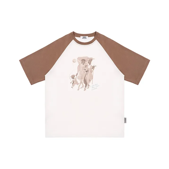 EMPTY REFERENCE T Shirts Unisex White Brown-0