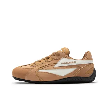 SENGUOGUO Cushioned Slip Resistant Abrasion Resistant Low Top Casual Shoes Unisex Coffee