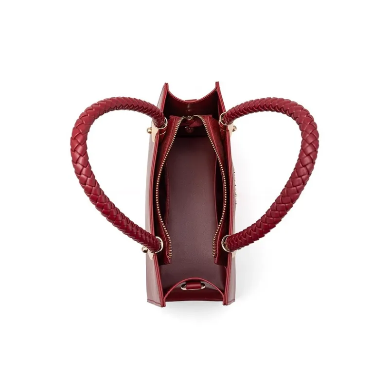 CLEVER& KETCH PU Shoulder Bag Crossbody Bag Handbags Regular Women's Red/Khaki-5
