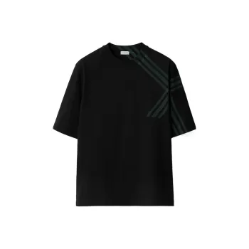 Burberry Check Print Short Sleeve T shirt