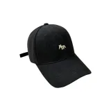 (Small Fox Brushed Baseball Cap) Black