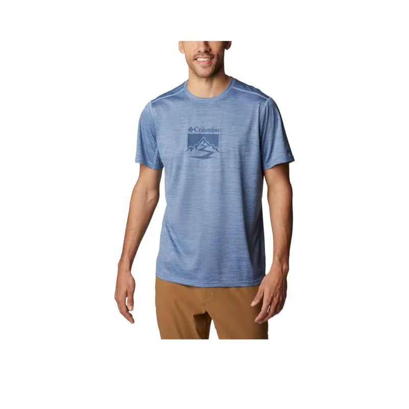 Columbia T Shirts Men Heather Blue-0