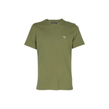 BARBOUR Logo embroidered Cotton T shirt