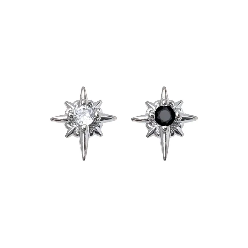 QIANFANGDAHUANGYE 925 Sterling Silver Stud Earrings Unisex-0