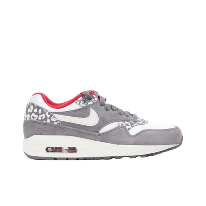 Nike Air Max 1 Anti Slip Wear Resistant Low Top Casual Shoes Women's Gray-1