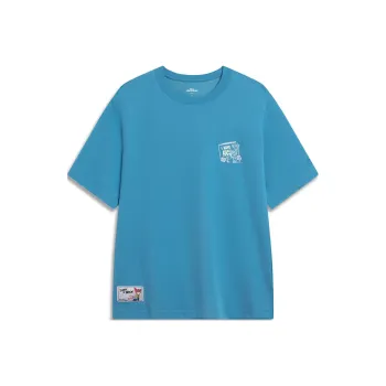 LiNing x Disney T Shirt Men's Dark Lake Blue