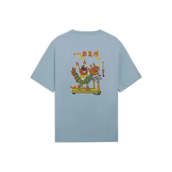 LiNing Sports Trend Series T Shirt Men's Mist Blue