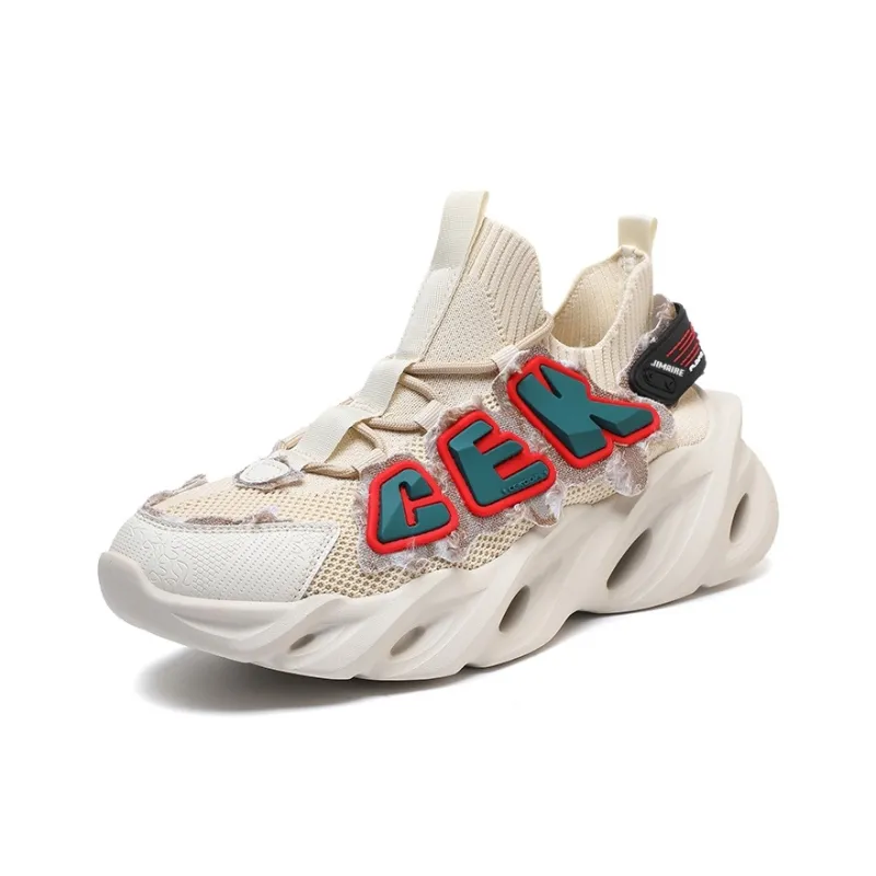 King Jinmai Cushioning Anti Slip Wear Resistant Breathable Supportive Lightweight Mid Top Casual Shoes Unisex-16