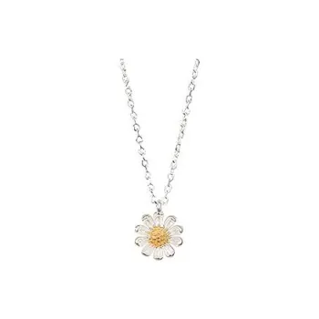 KEMLAIDA 925 Sterling Silver Daisy Necklace Women's