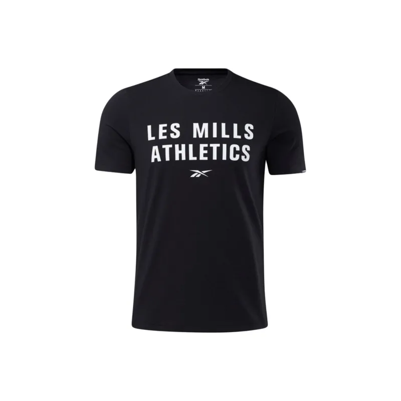 Reebok Lm Ss Cotton Crew T-Shirt Men's Black-0