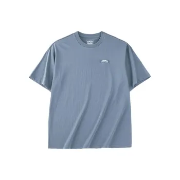 Anta Life Collection Drop Shoulder Sleeve T Shirt Unisex Snowy Rock Gray