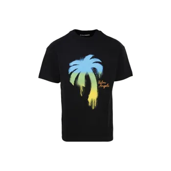 PALM ANGELS Sprayed Palm Classic T Shirt