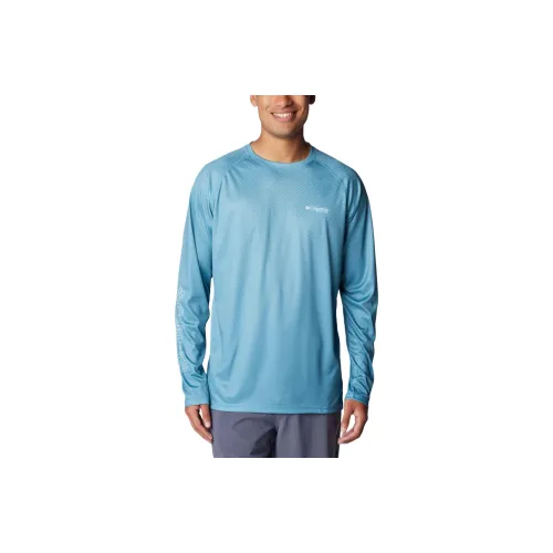 Columbia PFG Super Terminal Tackle™ T-Shirt Men's Blue