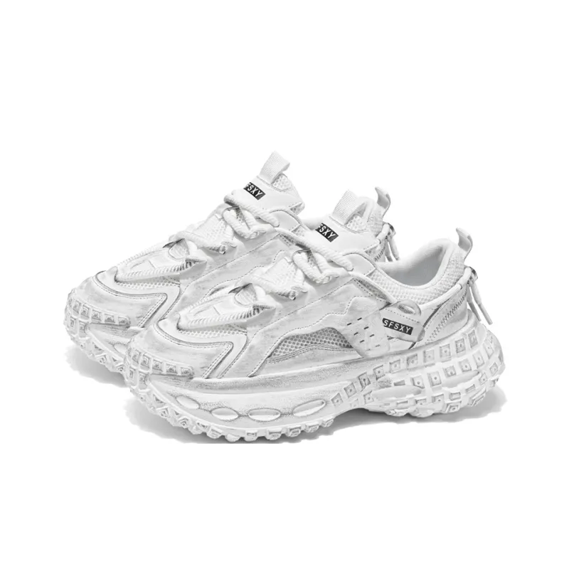 HACKBUTEER Low Top Chunky Sneakers Men's-13