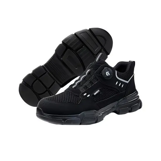 GUYISA Non slip, Wear resistant, Impact resistant Low Top Casual Shoes Unisex Black-2