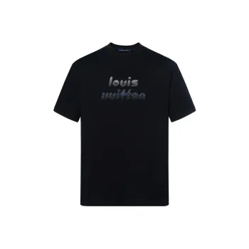 LOUIS VUITTON Bead Embroidered Cotton T shirt