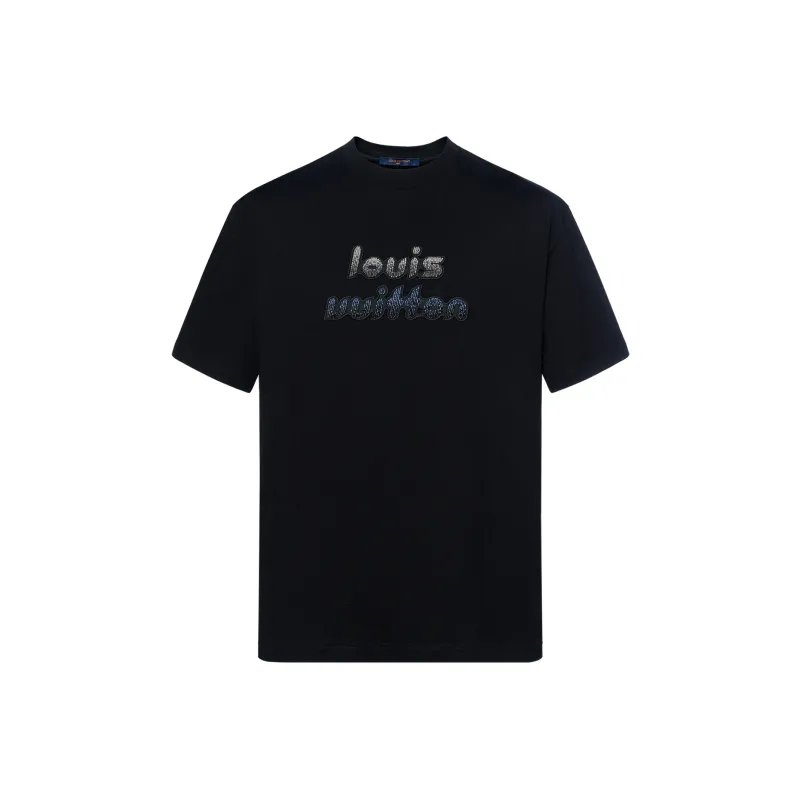 LOUIS VUITTON Bead Embroidered Cotton T shirt-0