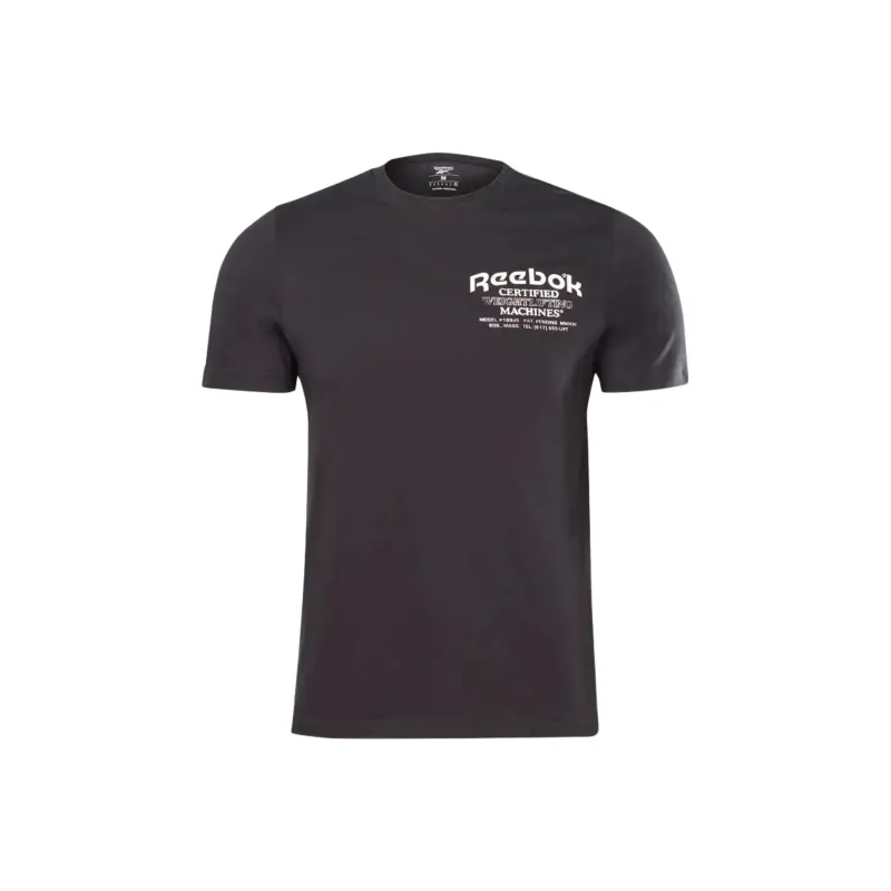 Reebok Weightlifting Novelty Tee T-Shirt Men's Black-0