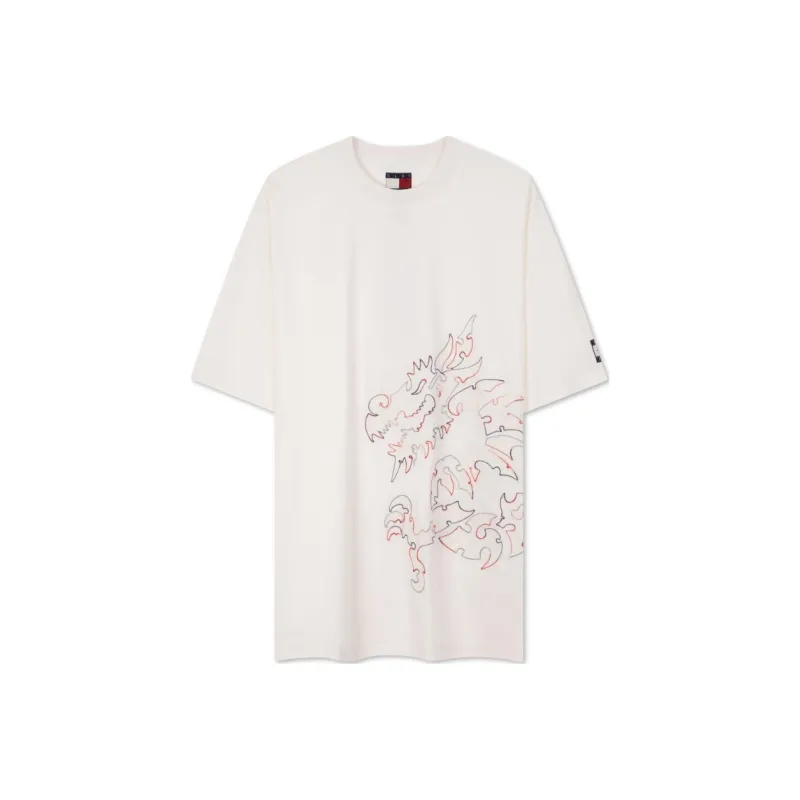 Tommy Hilfiger x CLOT T Shirt Unisex Ecru-0