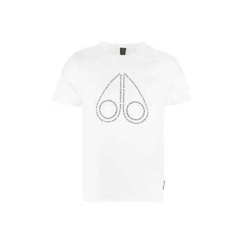 Moose Knuckles T Shirts Men Pure White