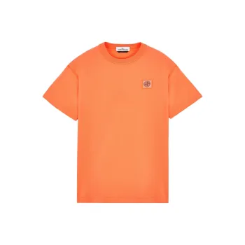 STONE ISLAND T Shirts Men Orange