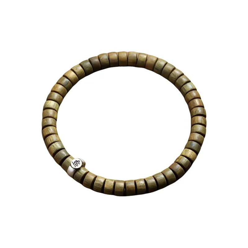 Yi Mingju Green Sandalwood Bracelets Unisex-0