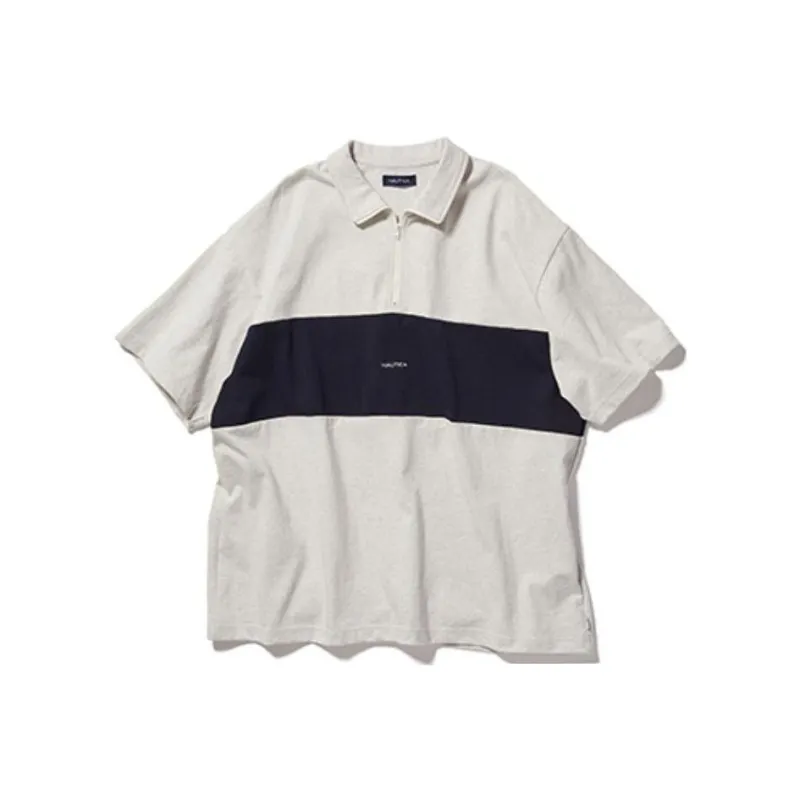 Nautica White Sail T Shirts Unisex Heather Gray-0