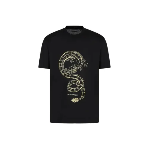 EMPORIO ARMANI Graphic print Crew neck T shirt