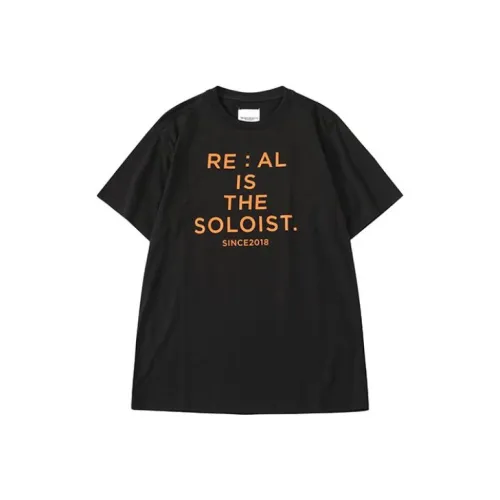 THE SOLOIST 블랙 남녀공용 티셔츠