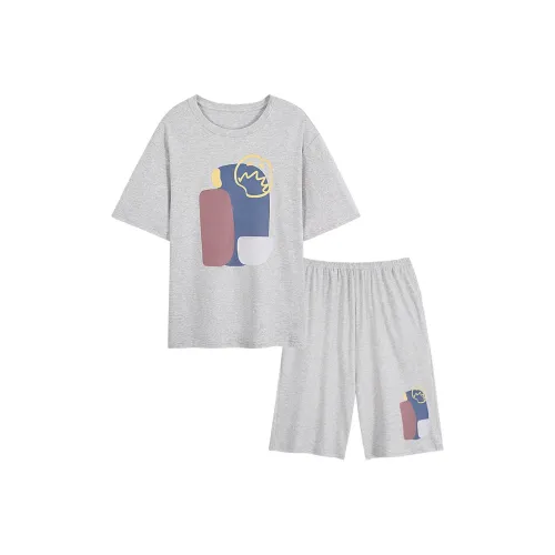 GOSO Pajama Set Men's Light Gray