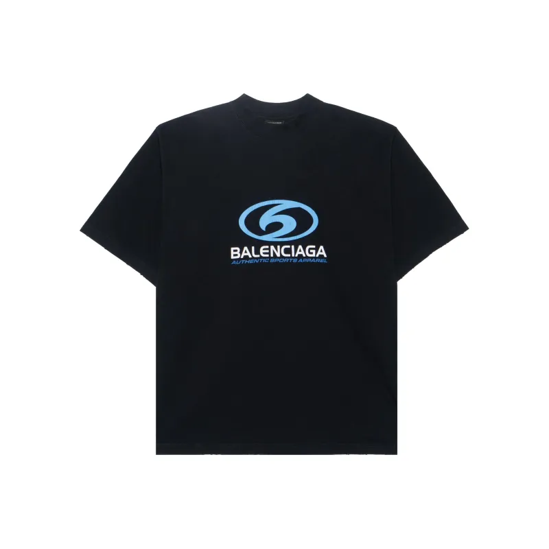 Balenciaga T Shirt Loose Fit Style Men's Black-0